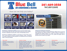 Tablet Screenshot of bluebellac.com